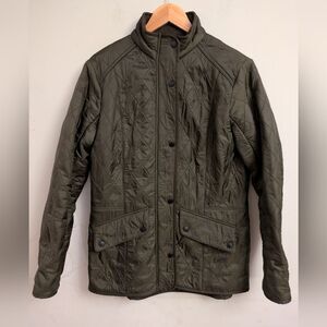 Barbour Cavalry Polarquilt Jacket Size 10 in Dark Olive
